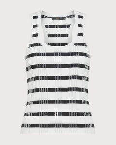 Seventy Top a costine con paillettes