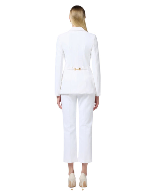 Elisabetta Franchi Pantalone cropped svasato
