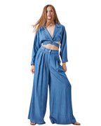 Simona Corsellini Blusa cut out in denim