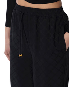 Elisabetta Franchi pantalone satin con logo