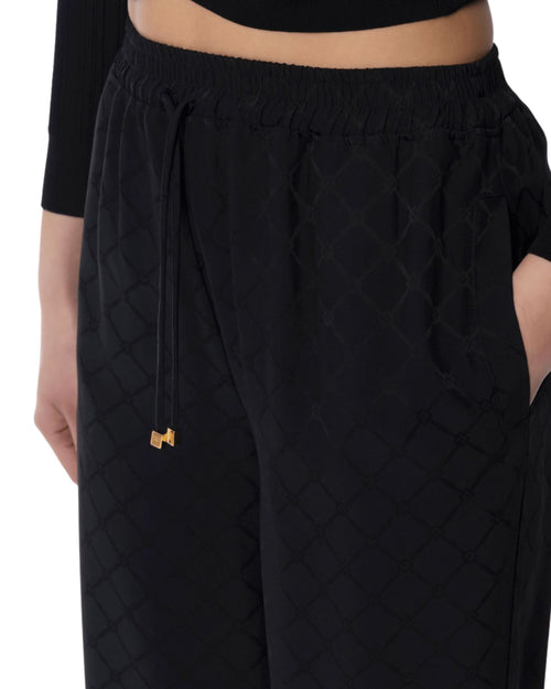 Elisabetta Franchi pantalone satin con logo