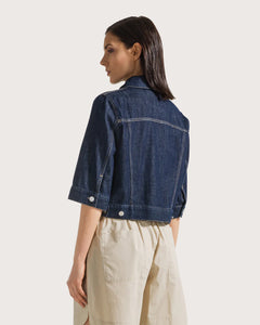 19.70 By Seventy Giacca cropped in denim