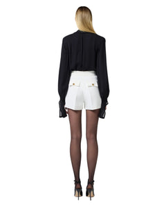 Elisabetta Franchi Short in crêpe