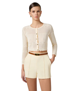 Elisabetta Franchi cardigan in pizzo