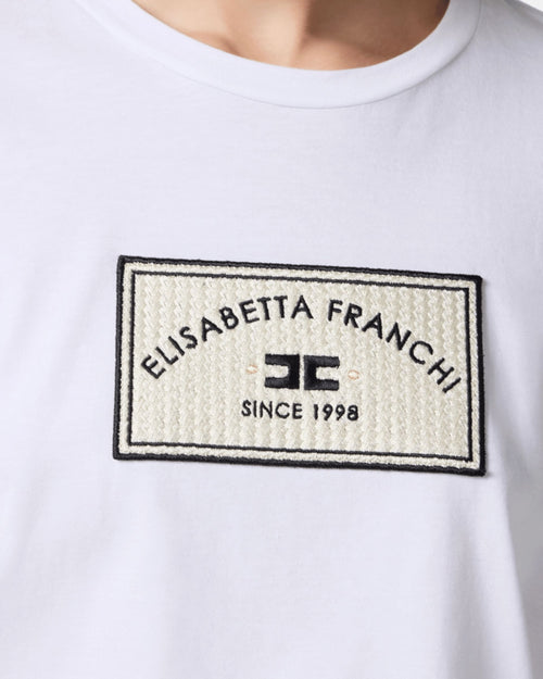 Elisabetta Franchi T-Shirt over in cotone