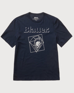 Blauer T-Shirt Graphic