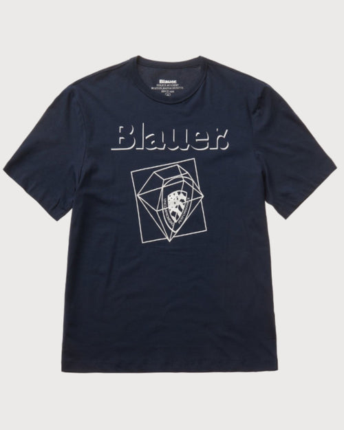 Blauer T-Shirt Graphic