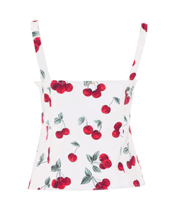 Twinset Top Cherry in cotone