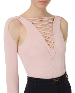 Elisabetta Franchi maglia body sgambata
