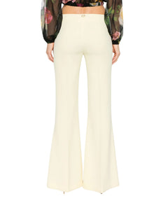 Twinset Pantalone svasato con logo