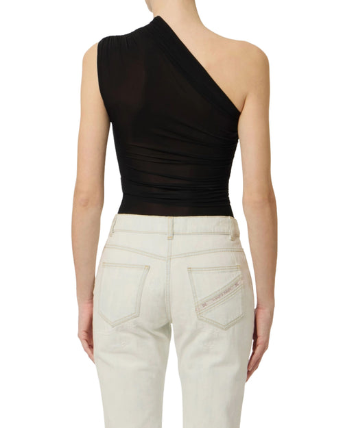 Elisabetta Franchi Top monospalla in jersey