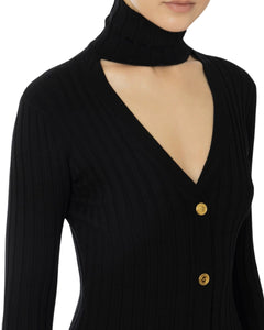 Elisabetta Franchi Abito dolcevita in misto seta