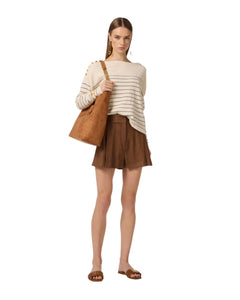 Elisabetta Franchi Short in misto lino