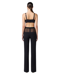 Elisabetta Franchi Top Con coppe in crêpe stretch