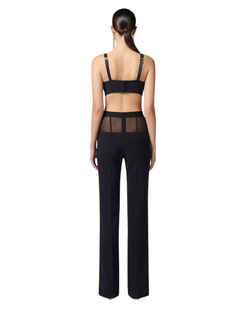 Elisabetta Franchi Top Con coppe in crêpe stretch