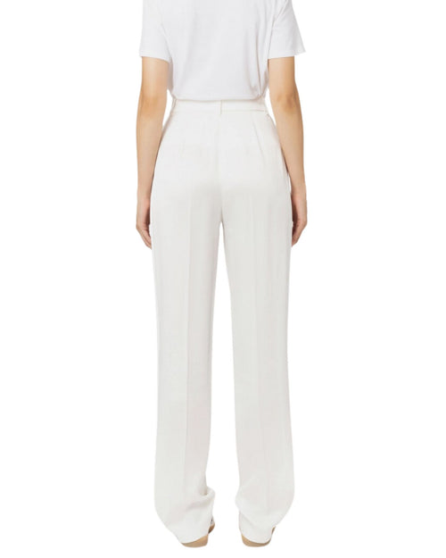 Pantalone Elisabetta Franchi vita alta in satin lucido