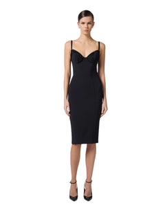 Elisabetta Franchi Abito Tubino Nero