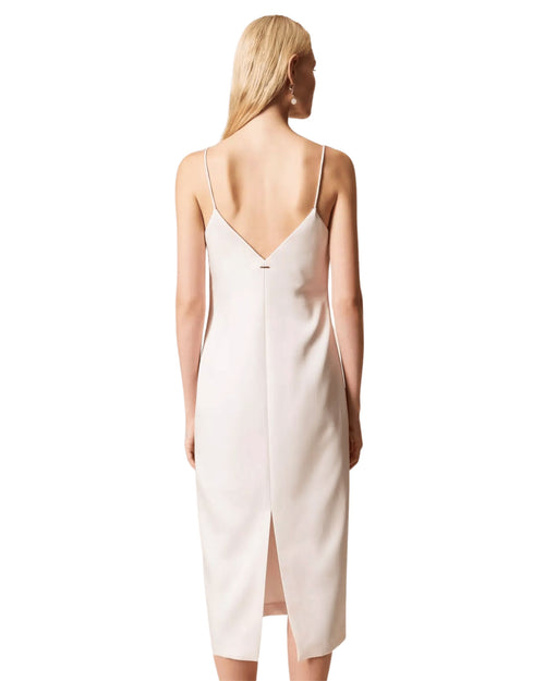 Twinset Abito scollo cuore in duchesse