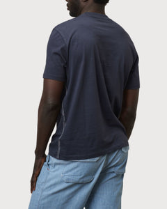 Blauer T-Shirt Girocollo