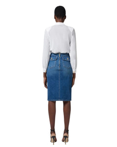 Elisabetta Franchi gonna tubino in denim
