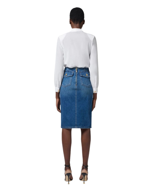 Elisabetta Franchi gonna tubino in denim