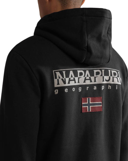 Napapijri Felpa con cappuccio e zip in cotone