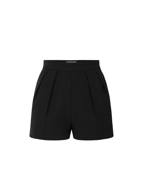 Elisabetta Franchi Short in crêpe con pinces