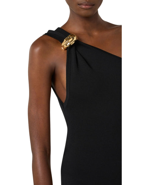 Elisabetta Franchi Abito monospalla in maglia