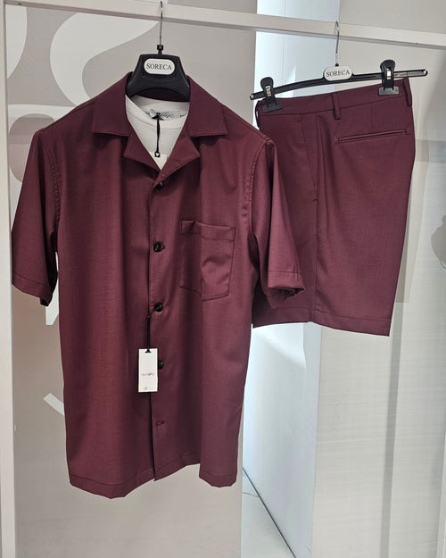 Archivio Milano Camicia mezza manica Over con taschino
