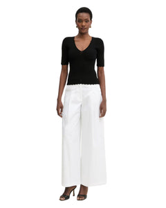 Twinset maglia aderente con volant