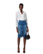 Elisabetta Franchi gonna tubino in denim