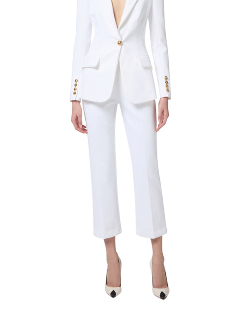 Elisabetta Franchi Pantalone cropped svasato