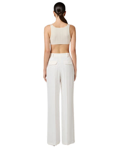 Elisabetta Franchi Pantalone in misto lino