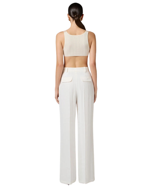 Elisabetta Franchi Pantalone in misto lino