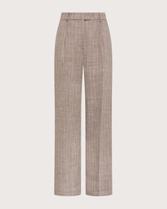 Seventy Pantalone gessato in misto lino