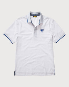 Blauer Polo Scudo Logo