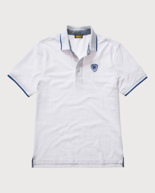 Blauer Polo Scudo Logo