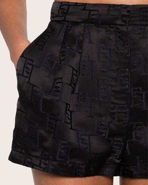 Elisabetta Franchi Short con logo in raso