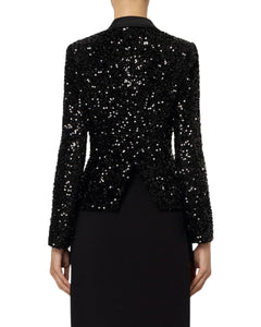 Elisabetta Franchi Giacca doppiopetto con paillettes