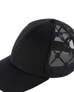 Elisabetta Franchi Cappello con visiera e inserto in rete