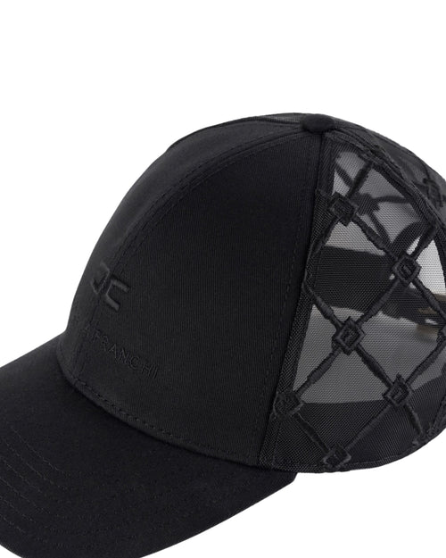 Elisabetta Franchi Cappello con visiera e inserto in rete