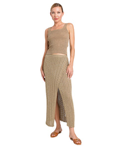 Twinset top in lino e lurex