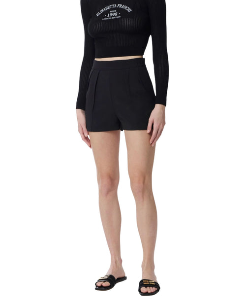 Elisabetta Franchi Short in crêpe con pinces