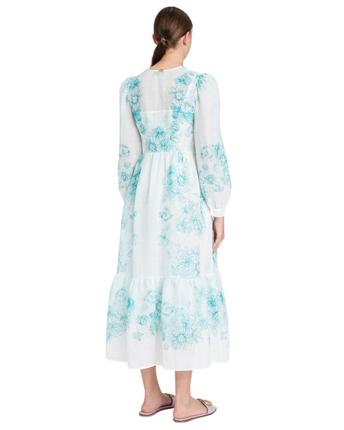 Twinset Abito lungo in fantasia floreale