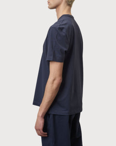 Blauer T-Shirt Girocollo