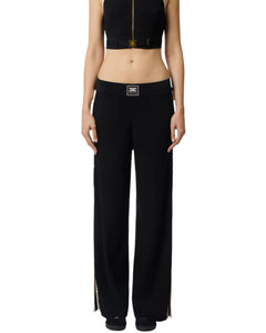 Elisabetta Franchi Pantalone in maglia con spacchi