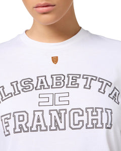T-shirt Elisabetta Franchi logo college