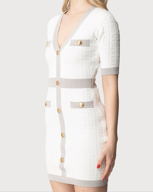 Elisabetta Franchi Abito in maglia bicolor
