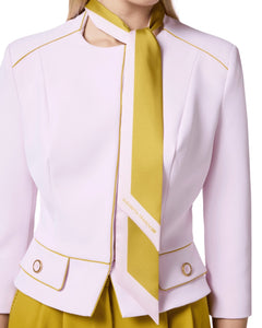 Elisabetta Franchi Giacca in crêpe con foulard