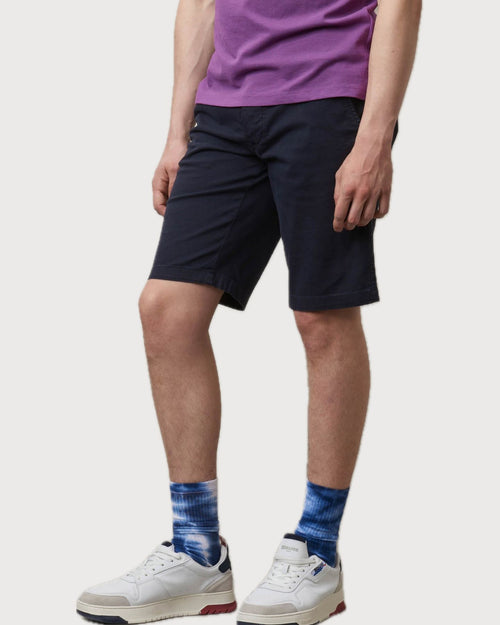 Blauer Bermuda in cotone
